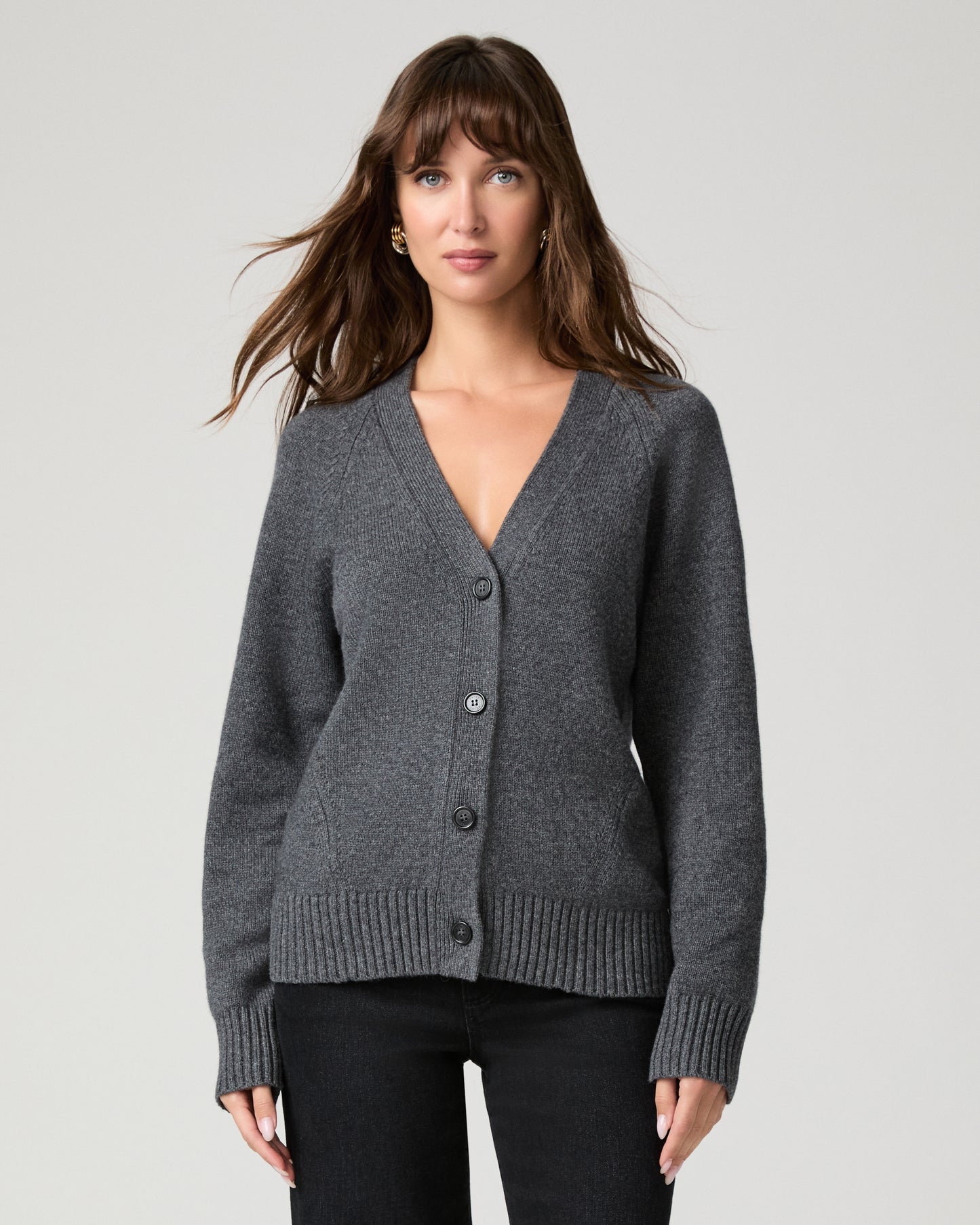 Hikari Cardigan - Dark Heather Grey XXS