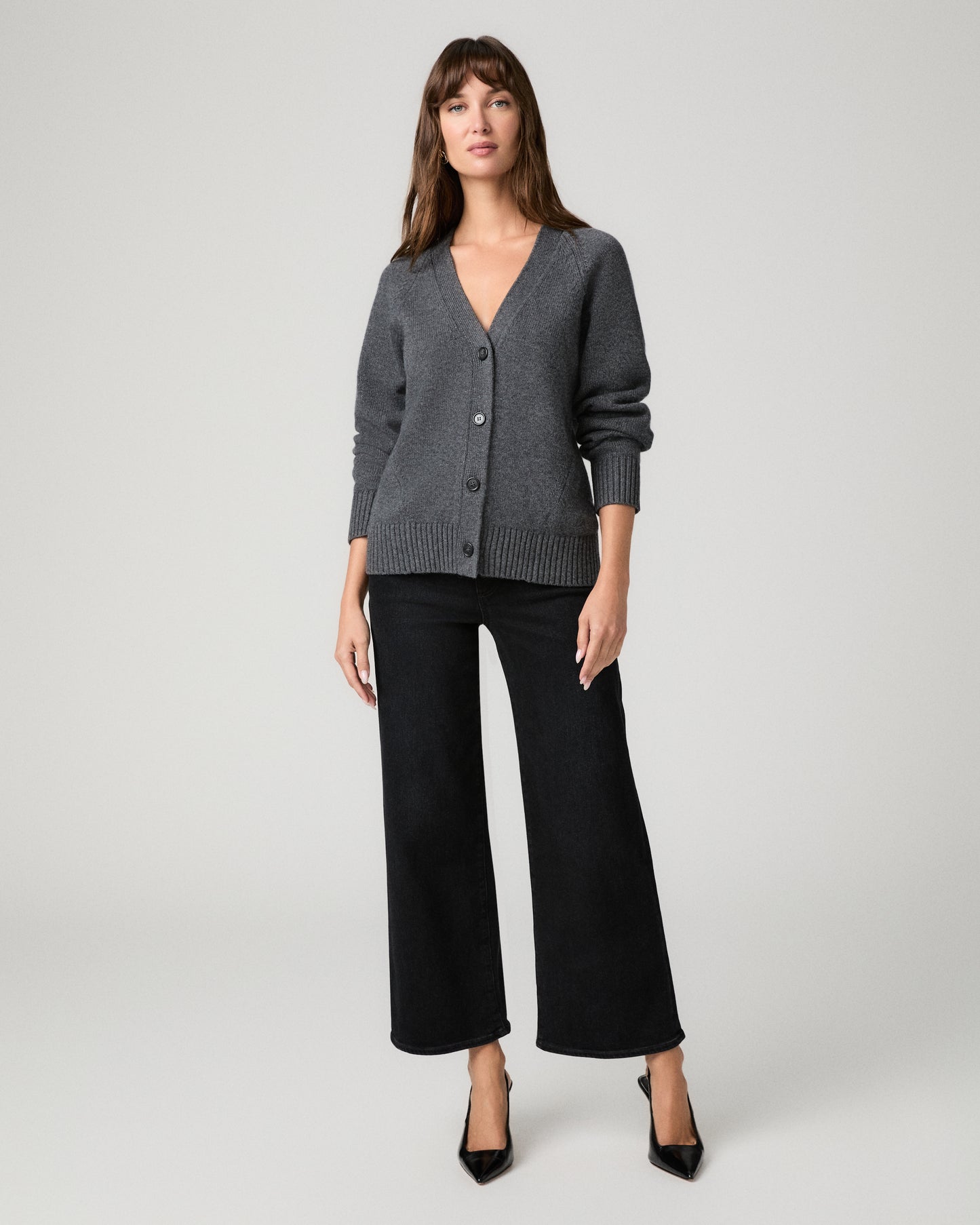 Hikari Cardigan - Dark Heather Grey XXS