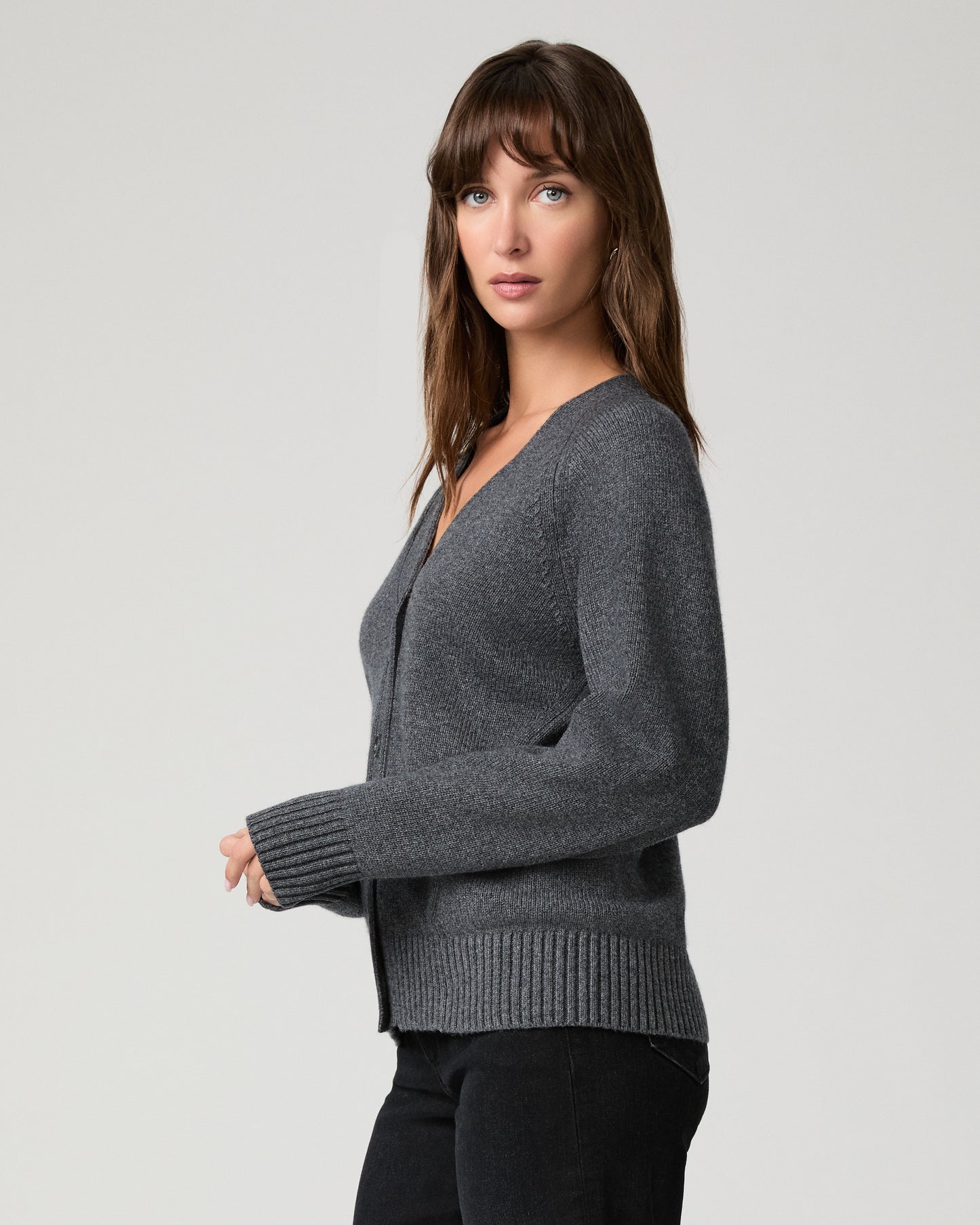 Hikari Cardigan - Dark Heather Grey XXS