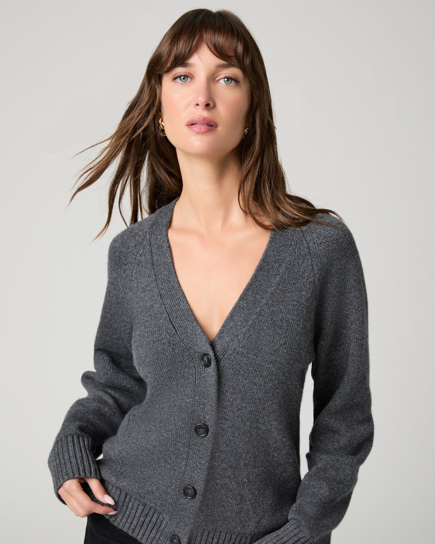 Hikari Cardigan - Dark Heather Grey XXS