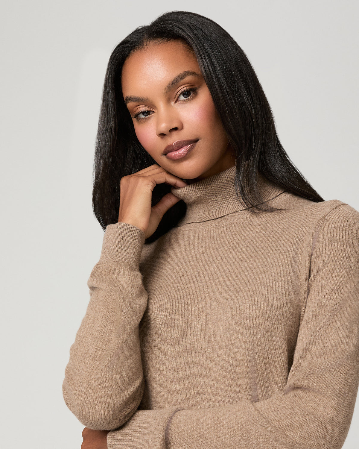 Jacie Turtleneck Sweater - Barley Cashmere