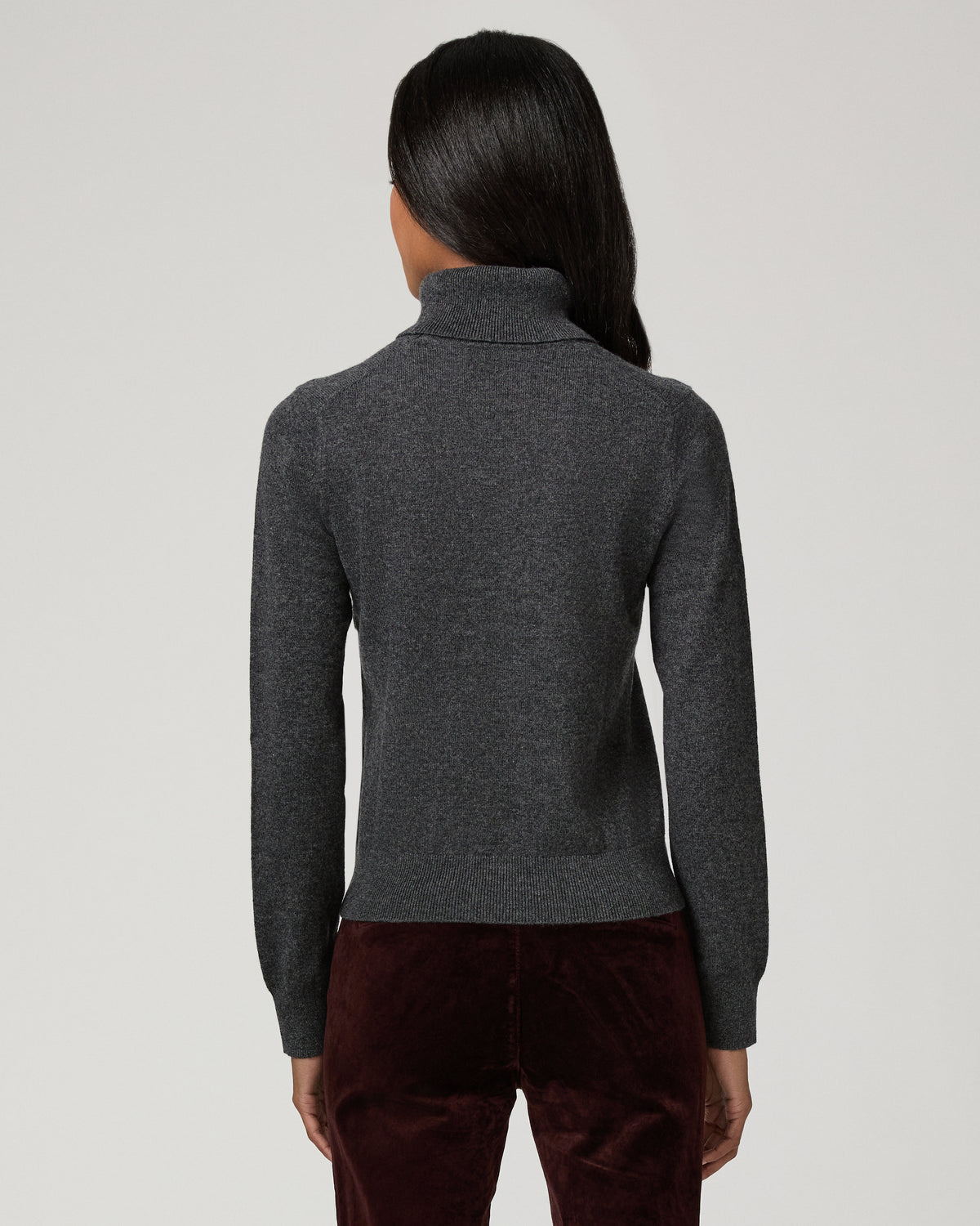 Jacie Turtleneck Sweater - Dark Heather Grey XXS