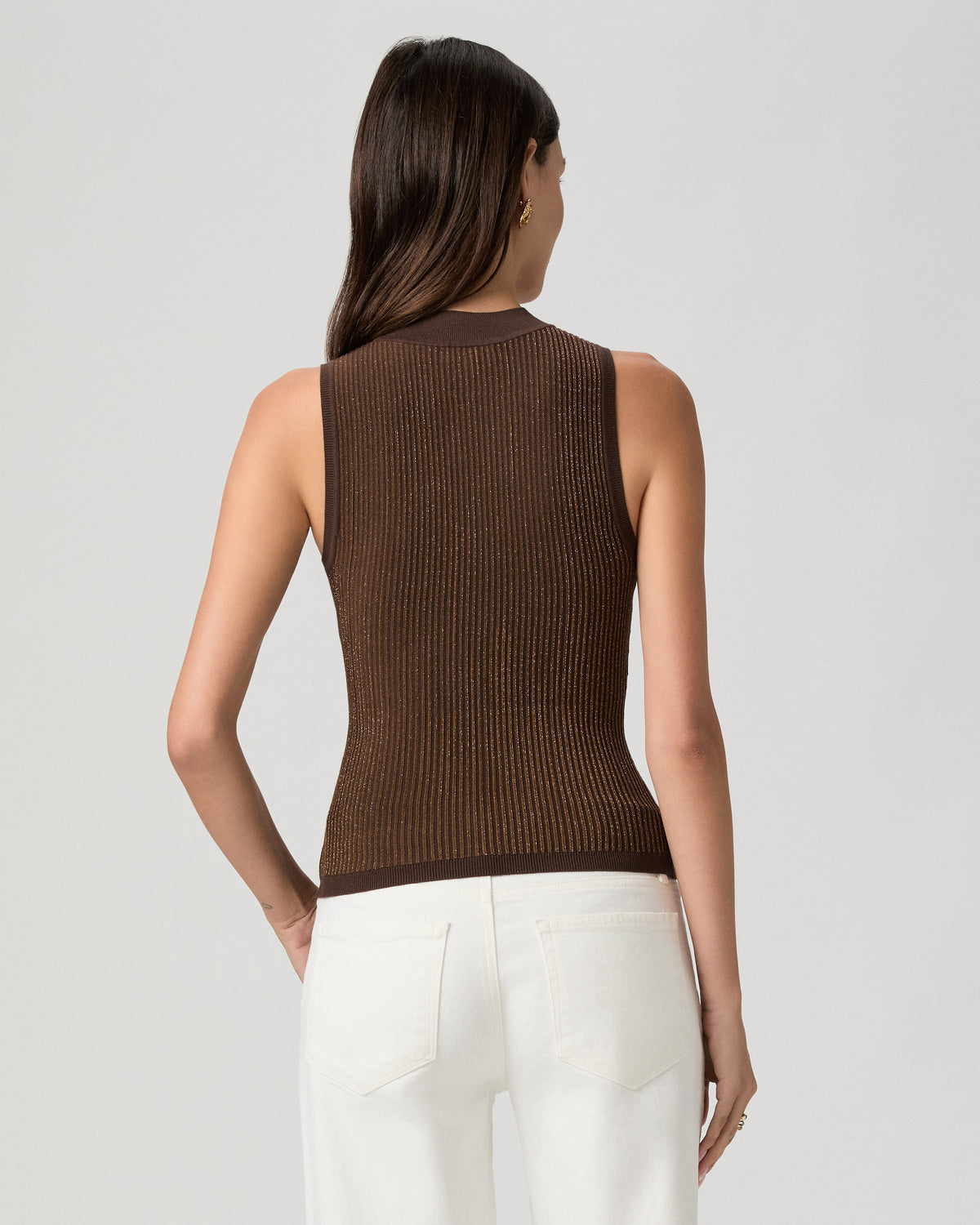 Malia Top - Brown Metallic XXS