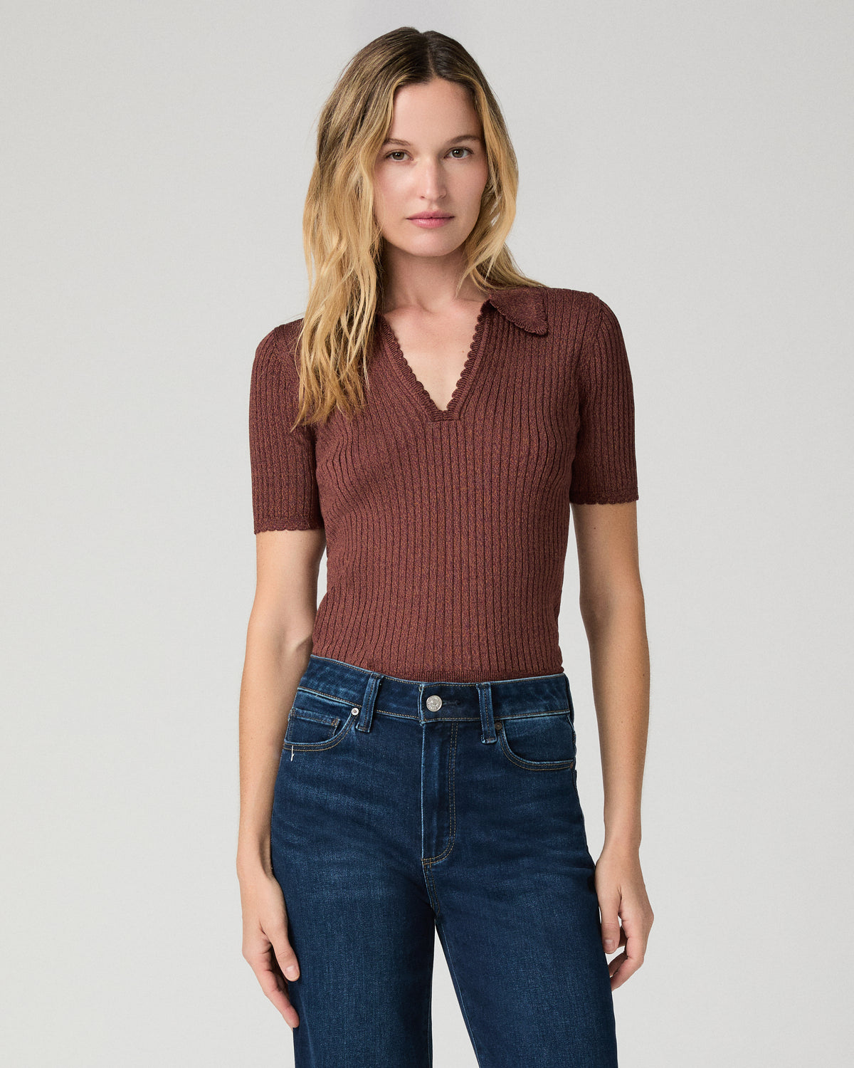 Una Top - Garnet Marl XXS