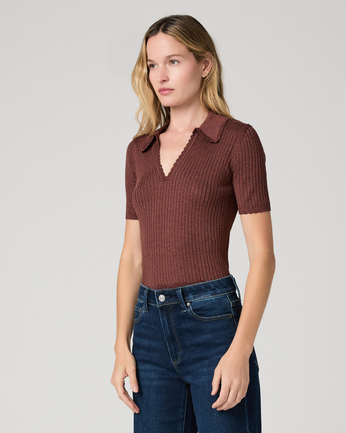 Una Top - Garnet Marl XXS