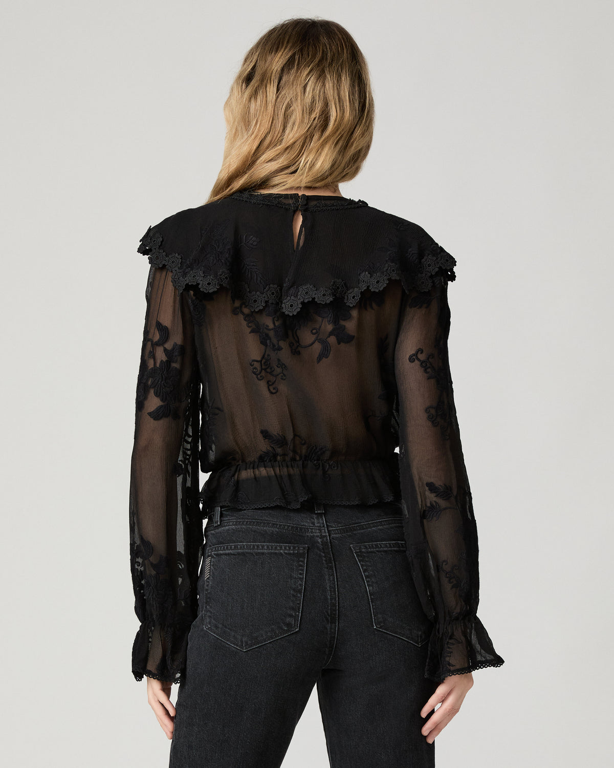 Akari Blouse - Black Silk XXS