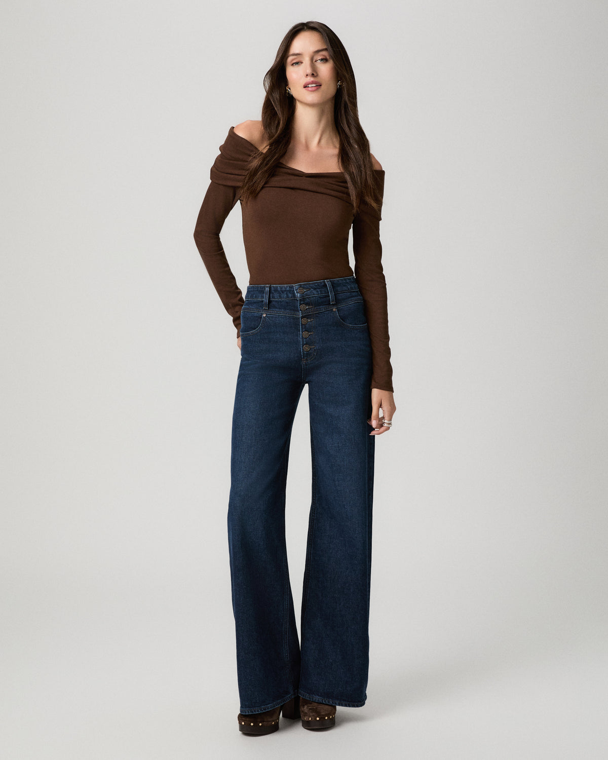 Frances W Front Yoke And Exposed Button Fly - Eleganza 23