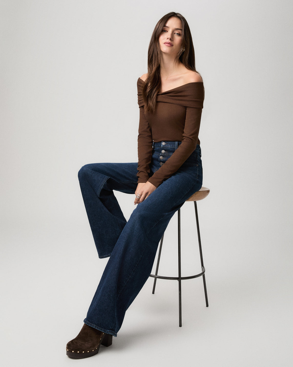 Frances W Front Yoke And Exposed Button Fly - Eleganza 23