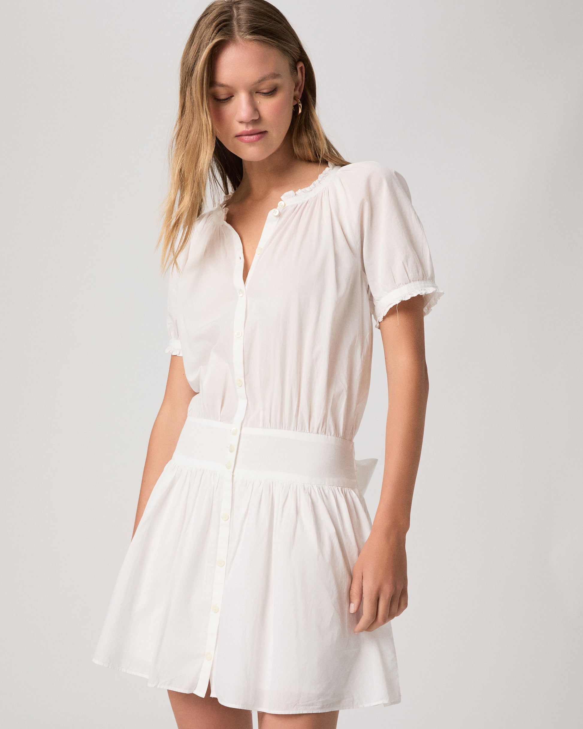 Nisha Dress - White XXS