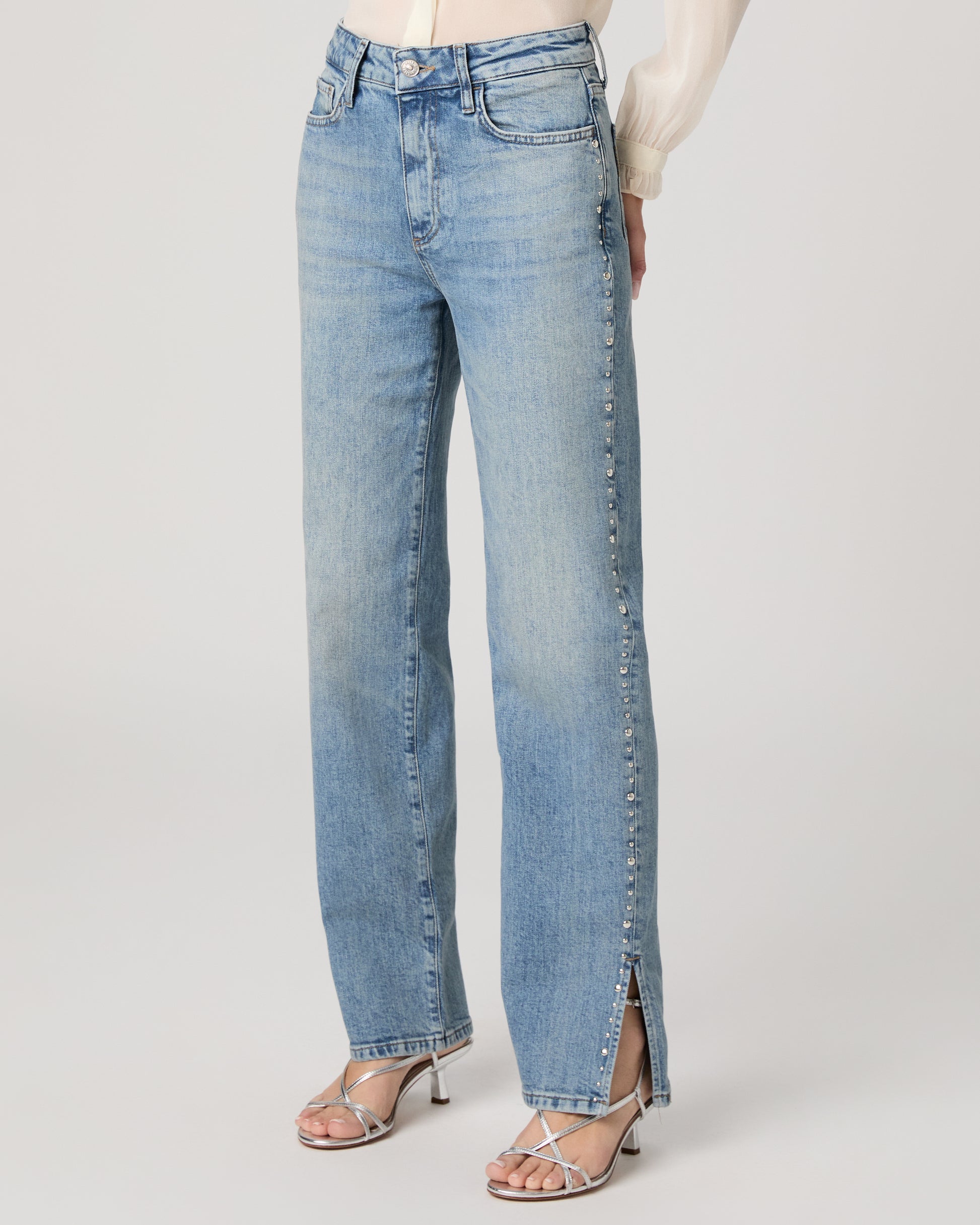 Stevie 31 Inch Straight Jean - Shallows Embellished 23