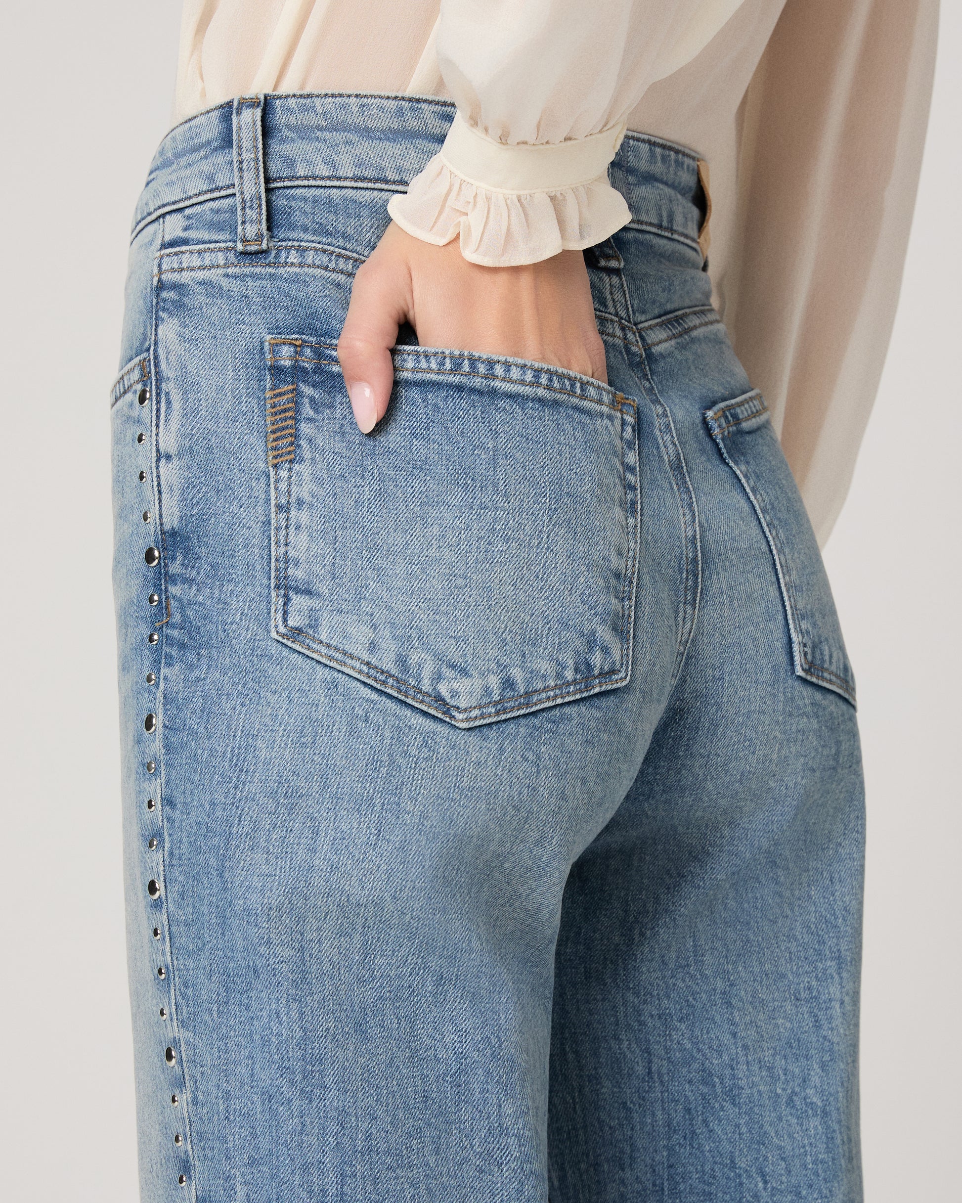 Stevie 31 Inch Straight Jean - Shallows Embellished 23