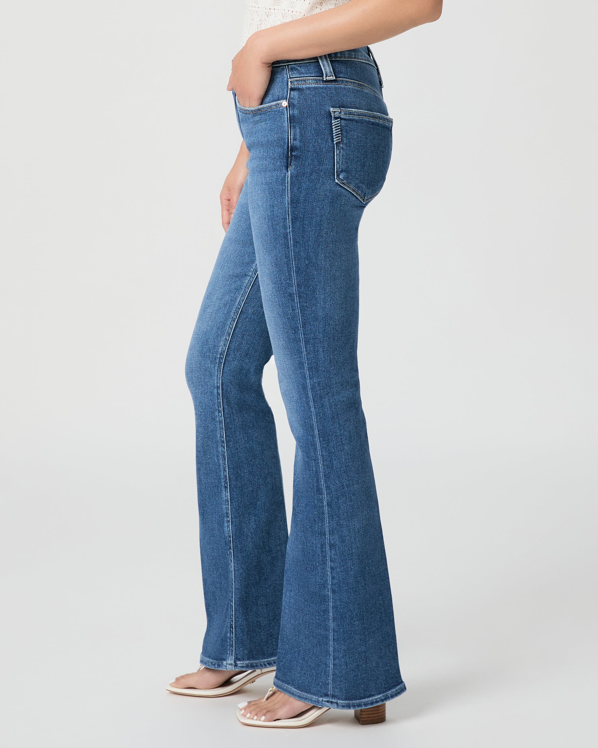 High Rise Laurel Canyon Petite Bootcut - Monaco Mist 23