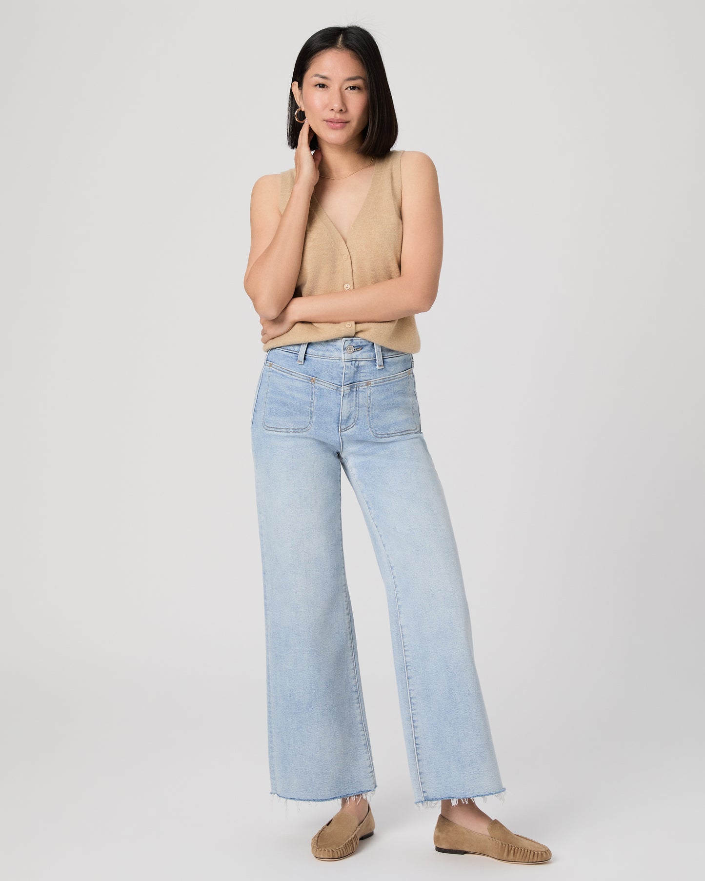 Anessa Petite 29 Inch Wide Leg Jean - La Belle 23