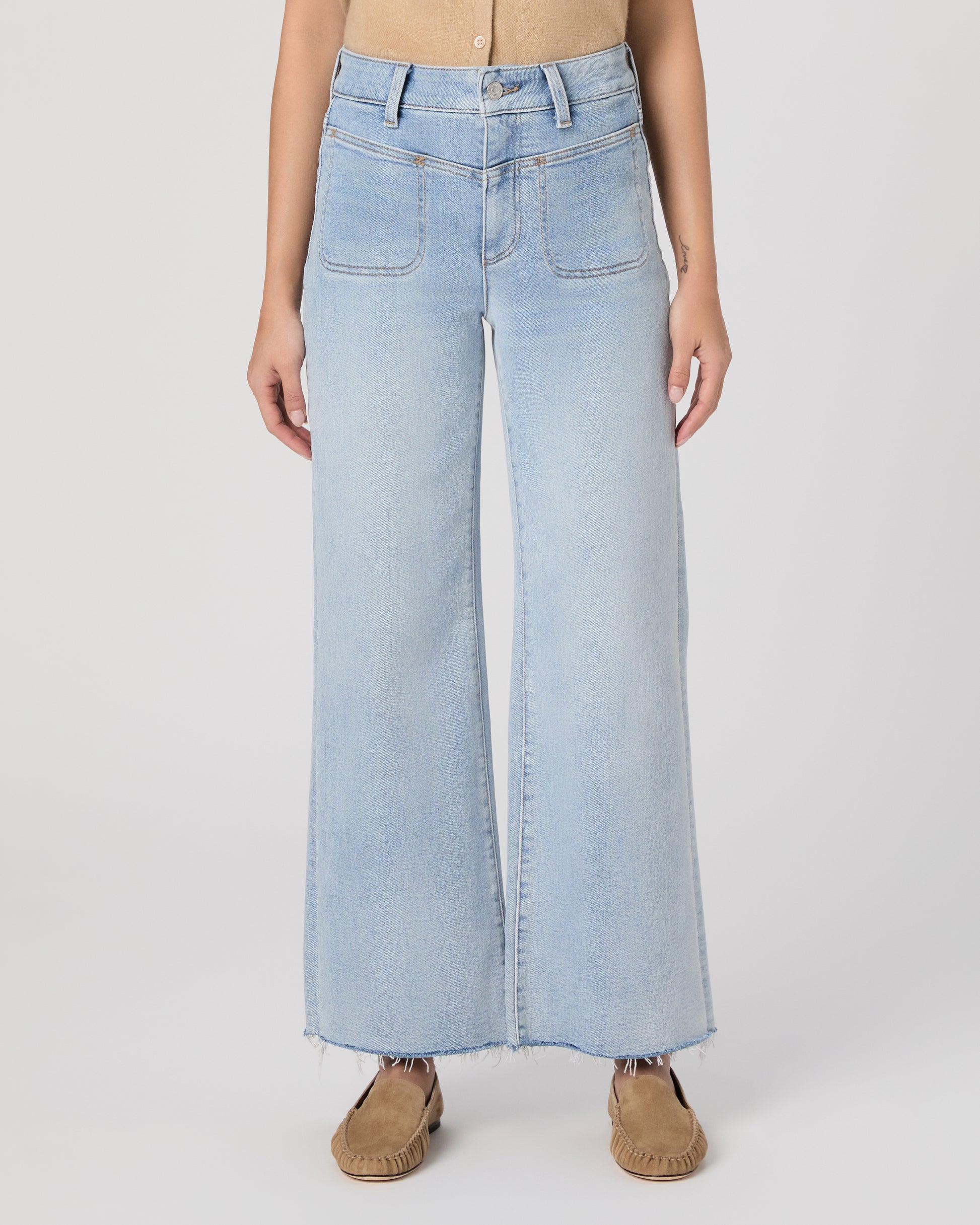 Anessa Petite 29 Inch Wide Leg Jean - La Belle 23