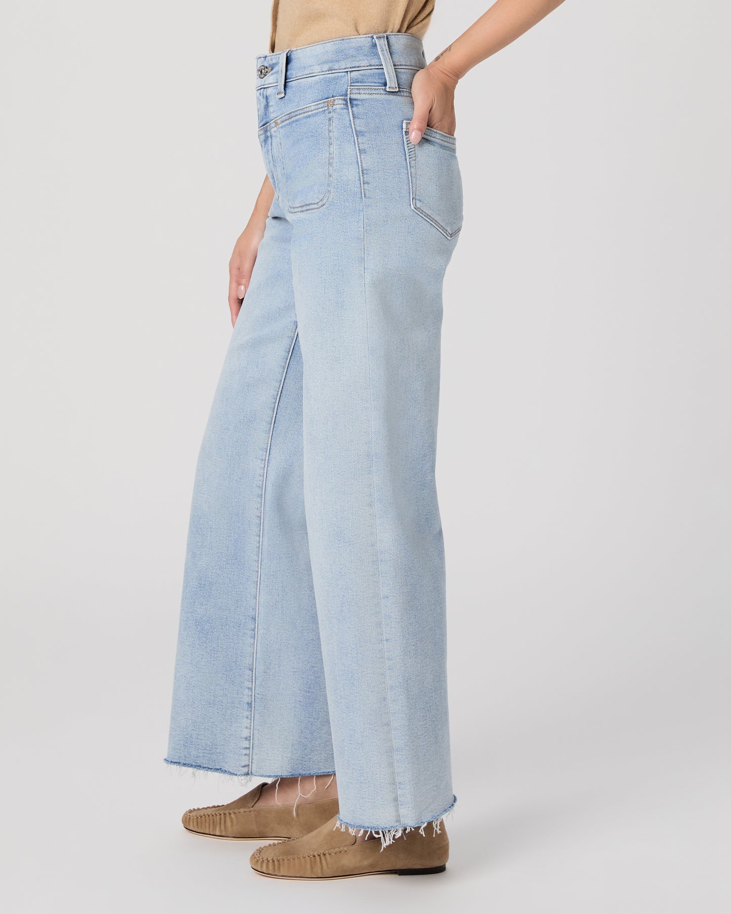 Anessa Petite 29 Inch Wide Leg Jean - La Belle 23