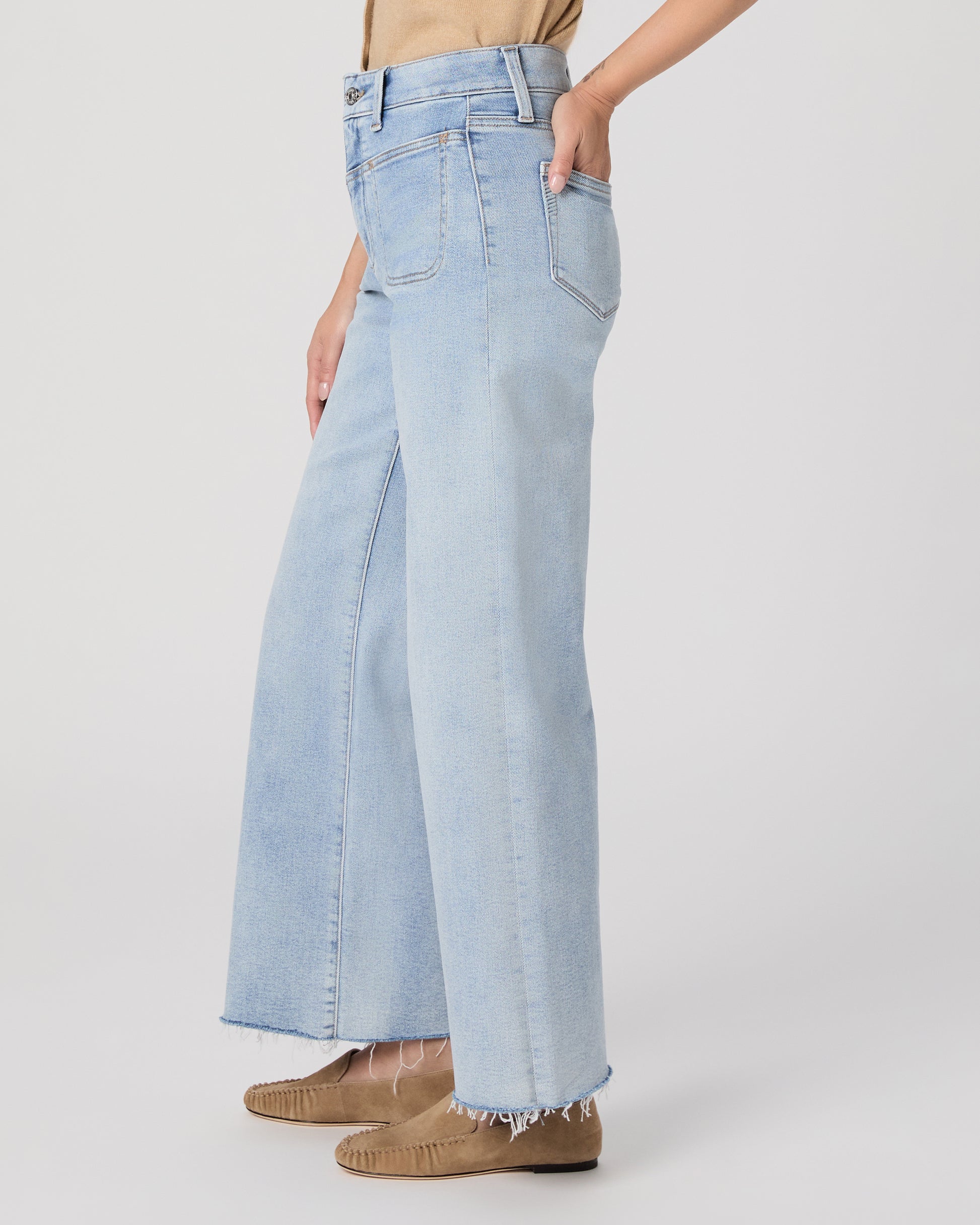 Anessa Petite 29 Inch Wide Leg Jean - La Belle 23