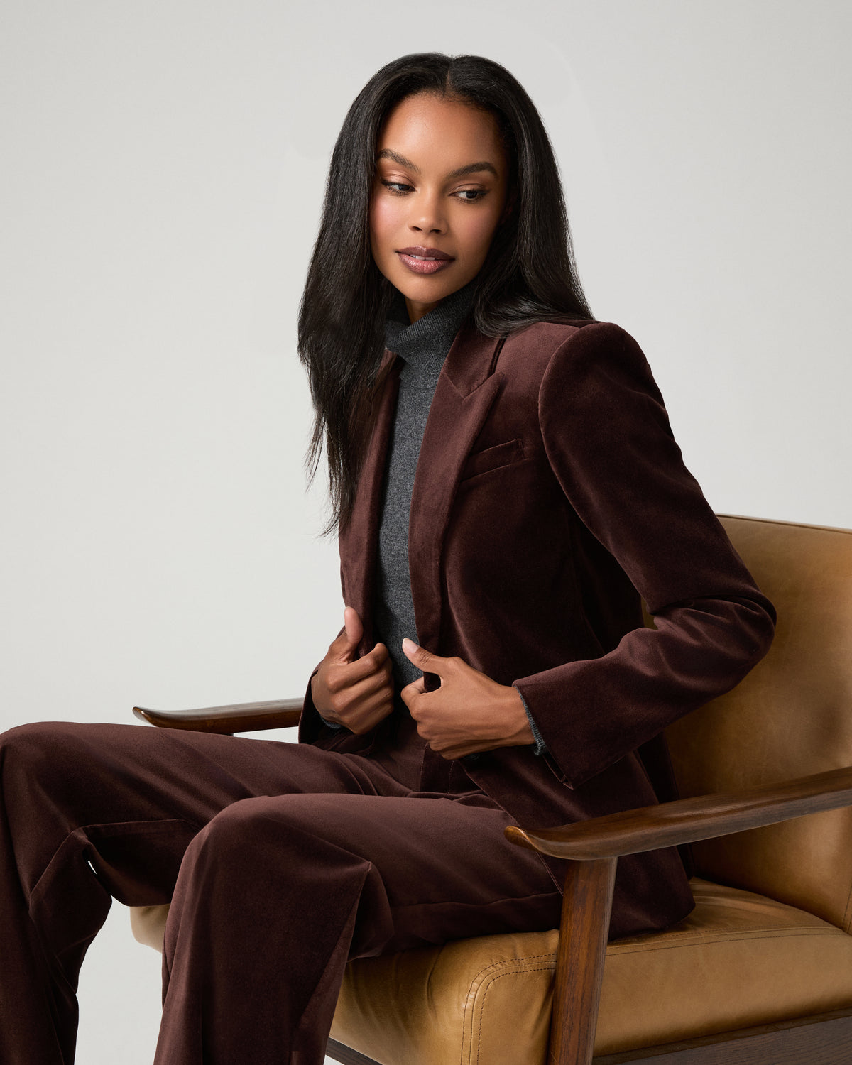 Chelsee Blazer - Burgundy 00