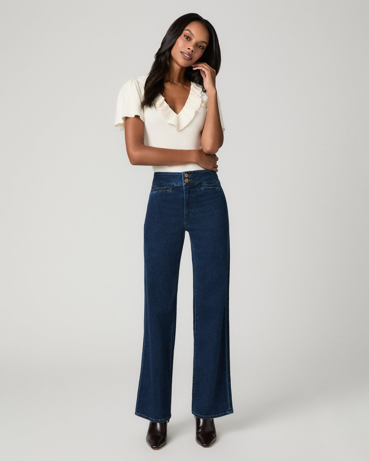 Anessa 33 Inch Wide Leg Jean - Ciao Bella 23