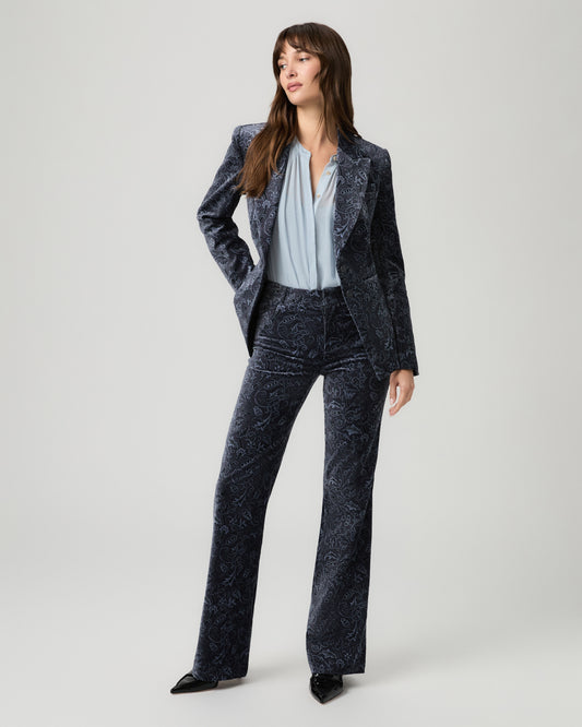 Clean Front Leenah Trouser - Navy Multi 00