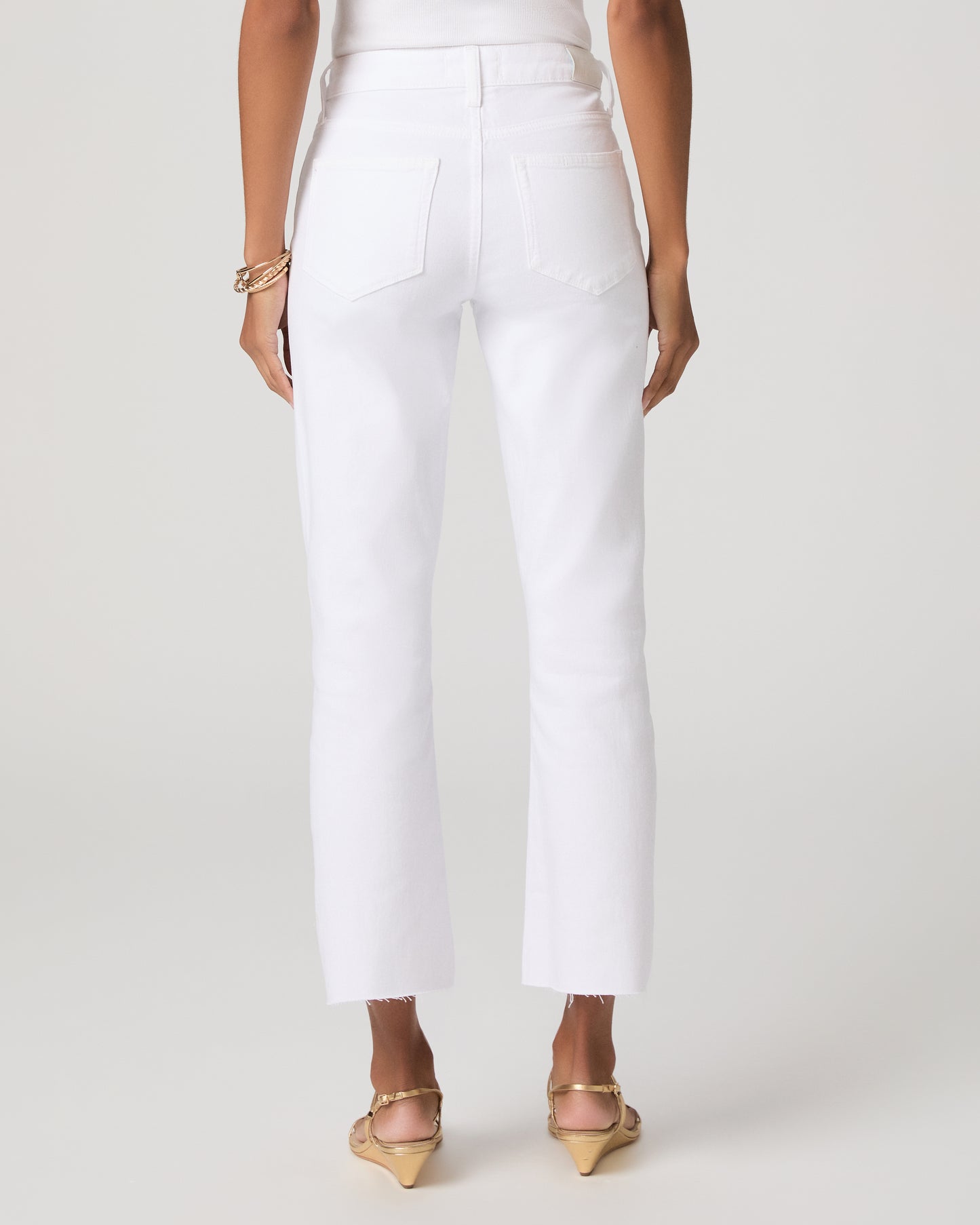 Mason Crop Bootcut Jean - Crisp White 23