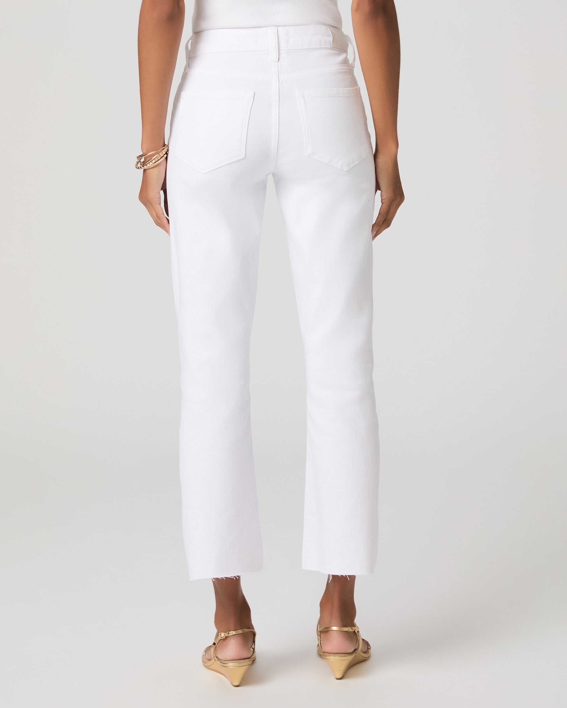 Mason Crop Bootcut Jean - Crisp White 23
