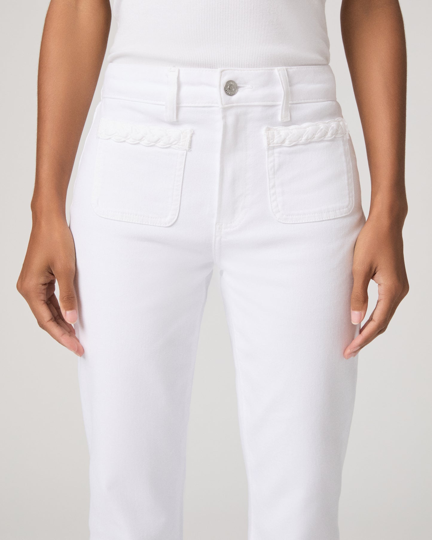 Mason Crop Bootcut Jean - Crisp White 23