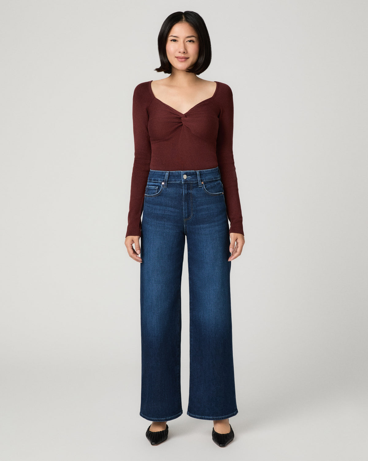 Anessa Petite 28 Inch Wide Leg Jean - Cambre 23