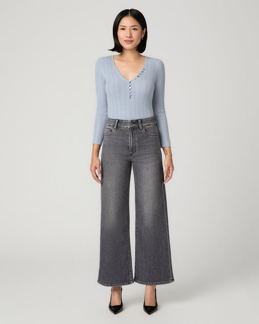 Anessa Petite 28 Inch Wide Leg Jean - Malibu Mist 23