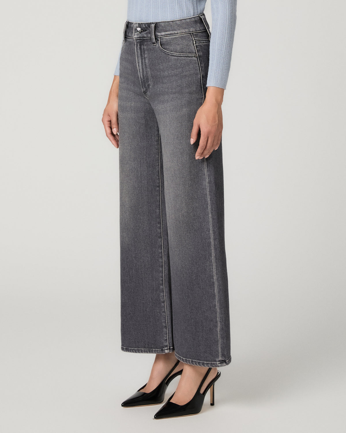 Anessa Petite 28 Inch Wide Leg Jean - Malibu Mist 23
