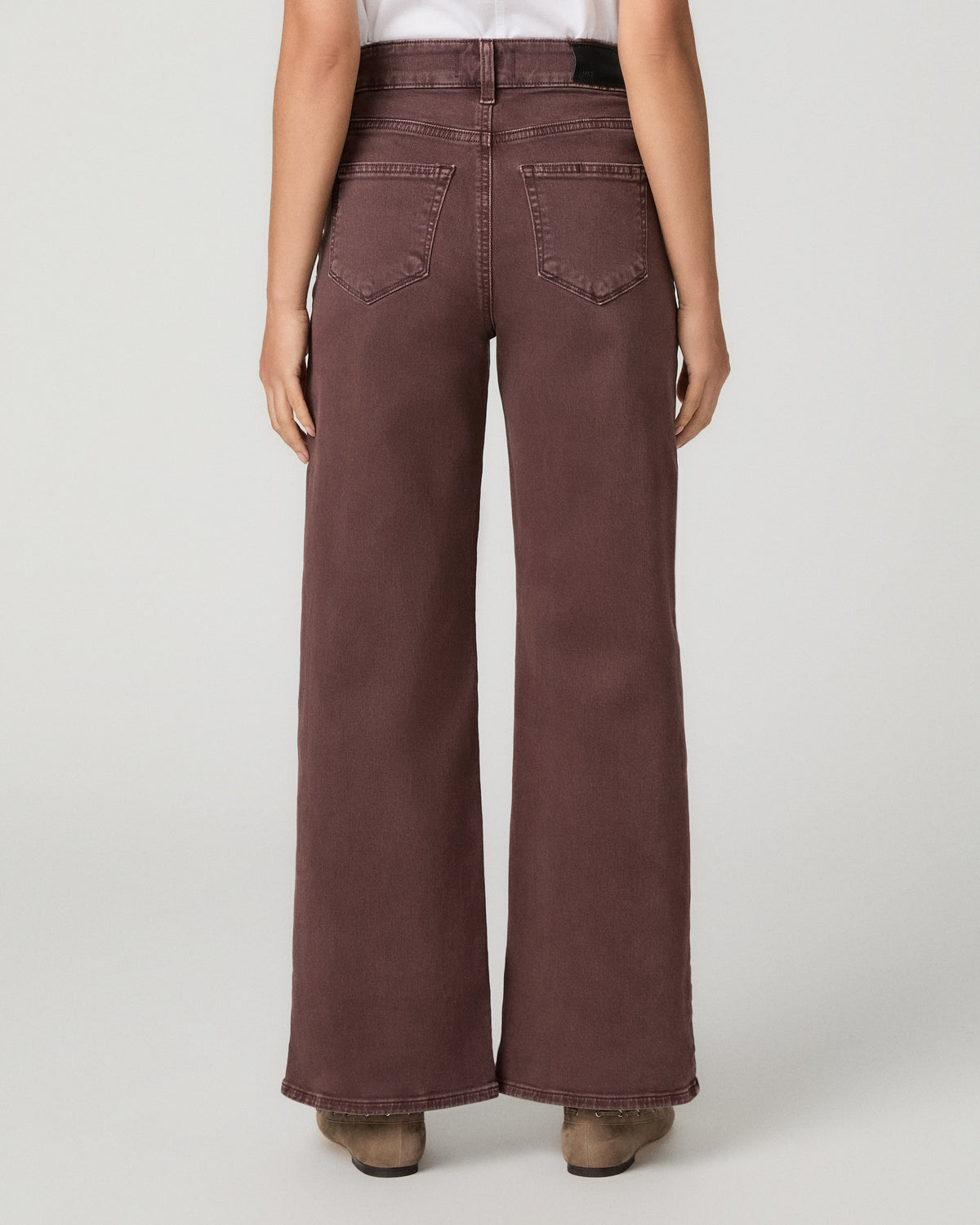 Anessa Petite 28 Inch Wide Leg Jean - Vintage Wild Mulberry 23
