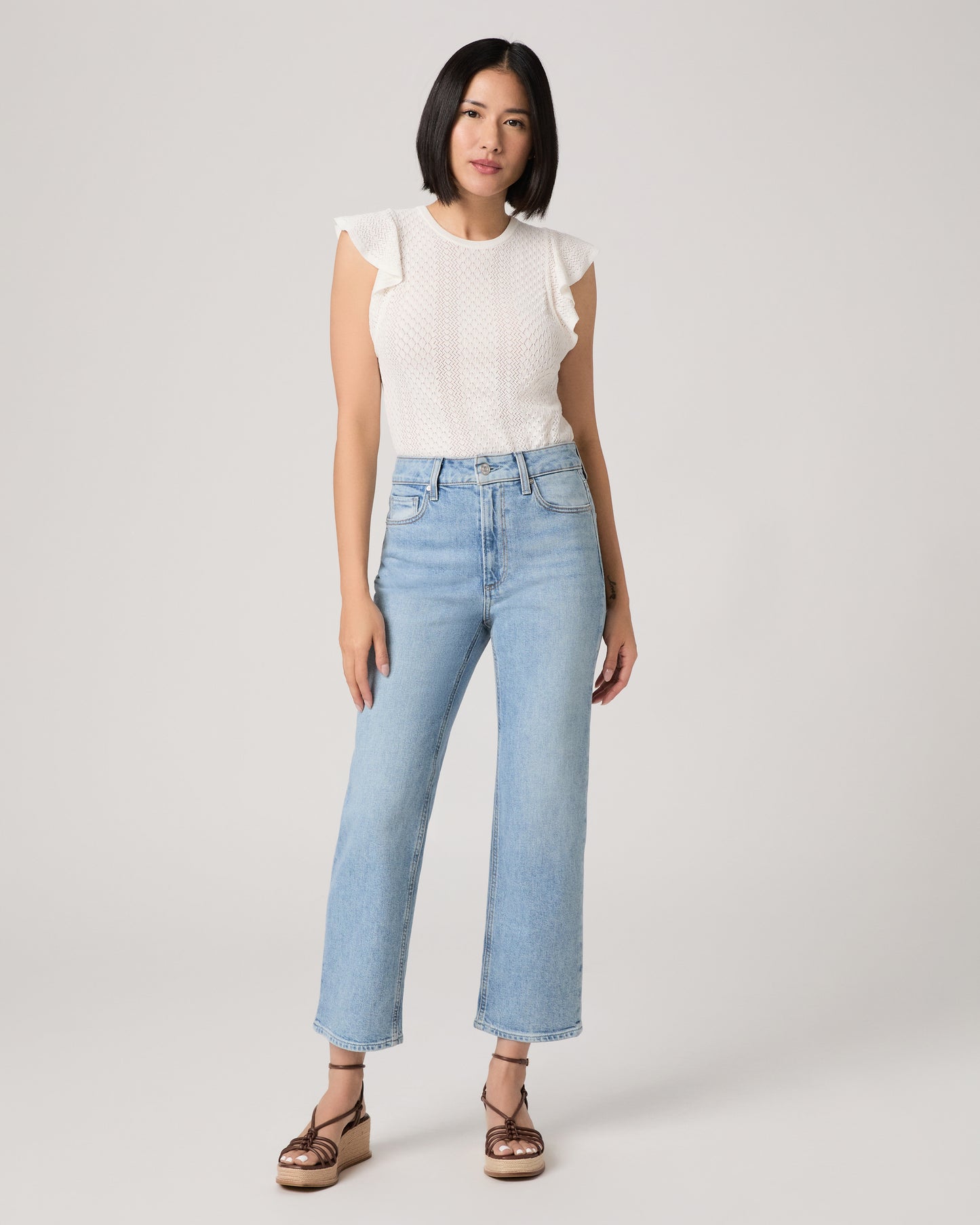 Stevie Ankle Petite Straight Jean - Glide
