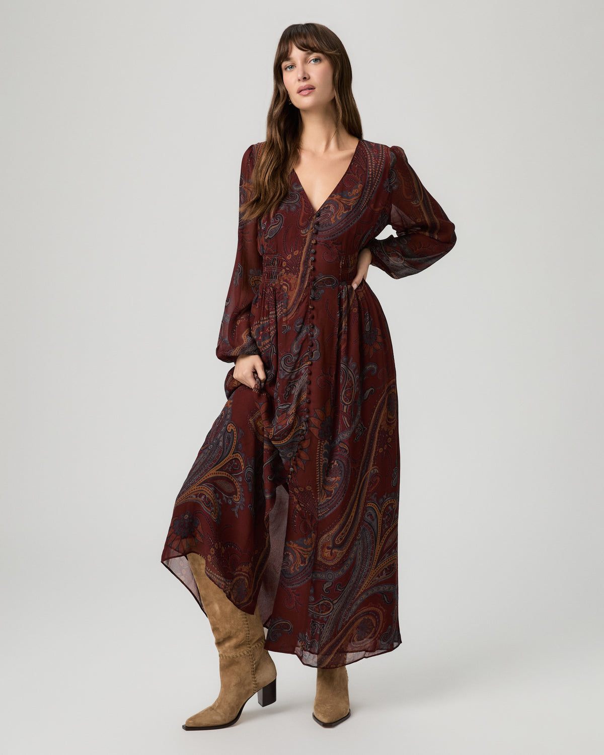 Juna Dress - Garnet Multi XXS