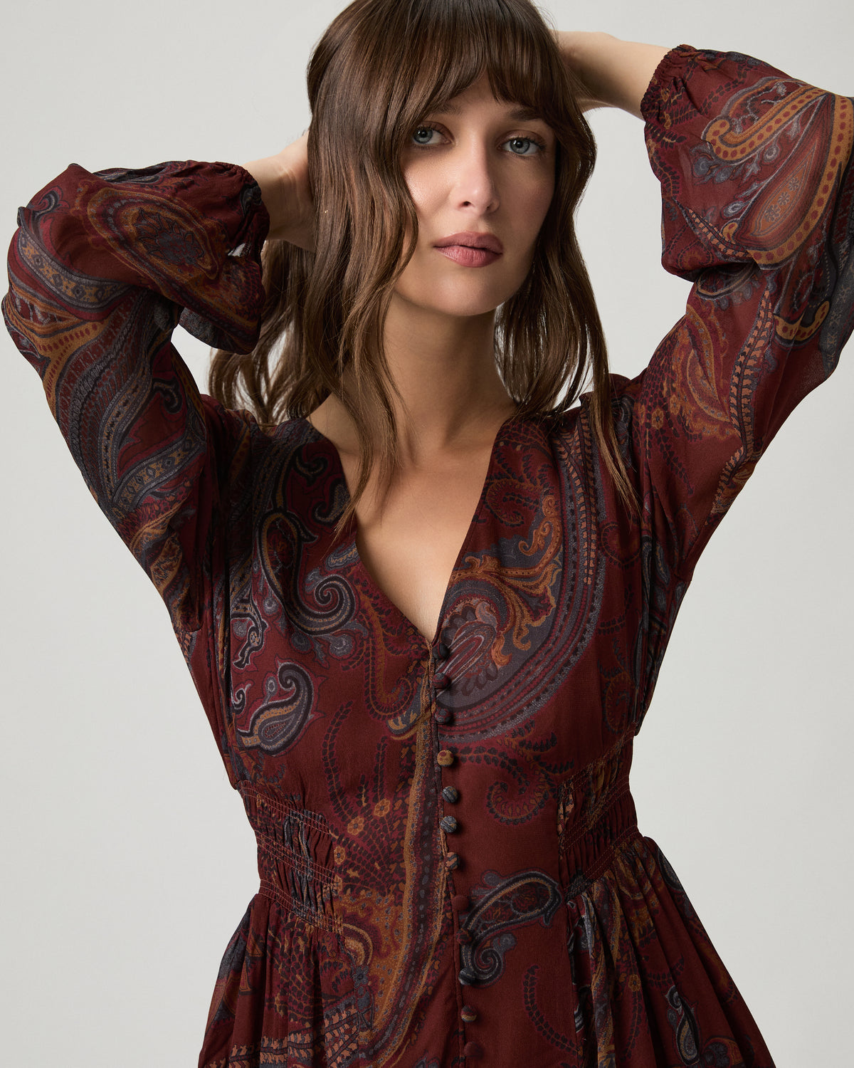 Juna Dress - Garnet Multi XXS