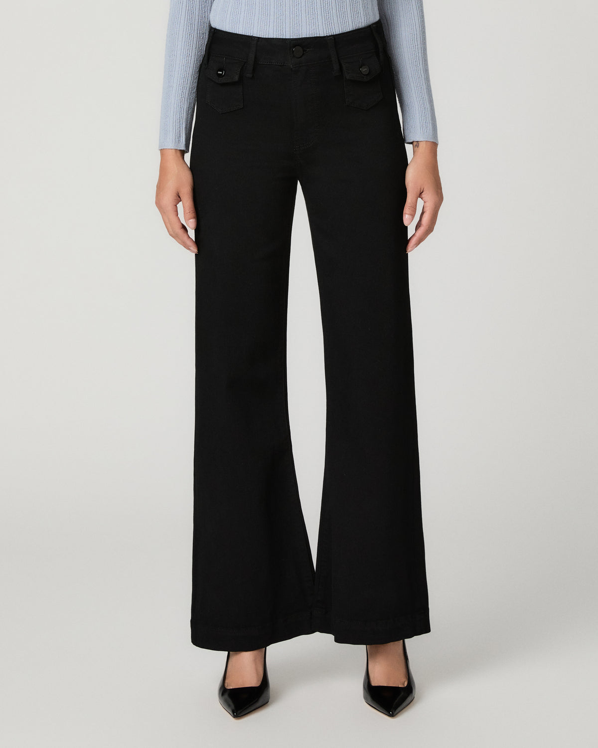 Leenah Petite Wide Leg Jean - Black Shadow 23