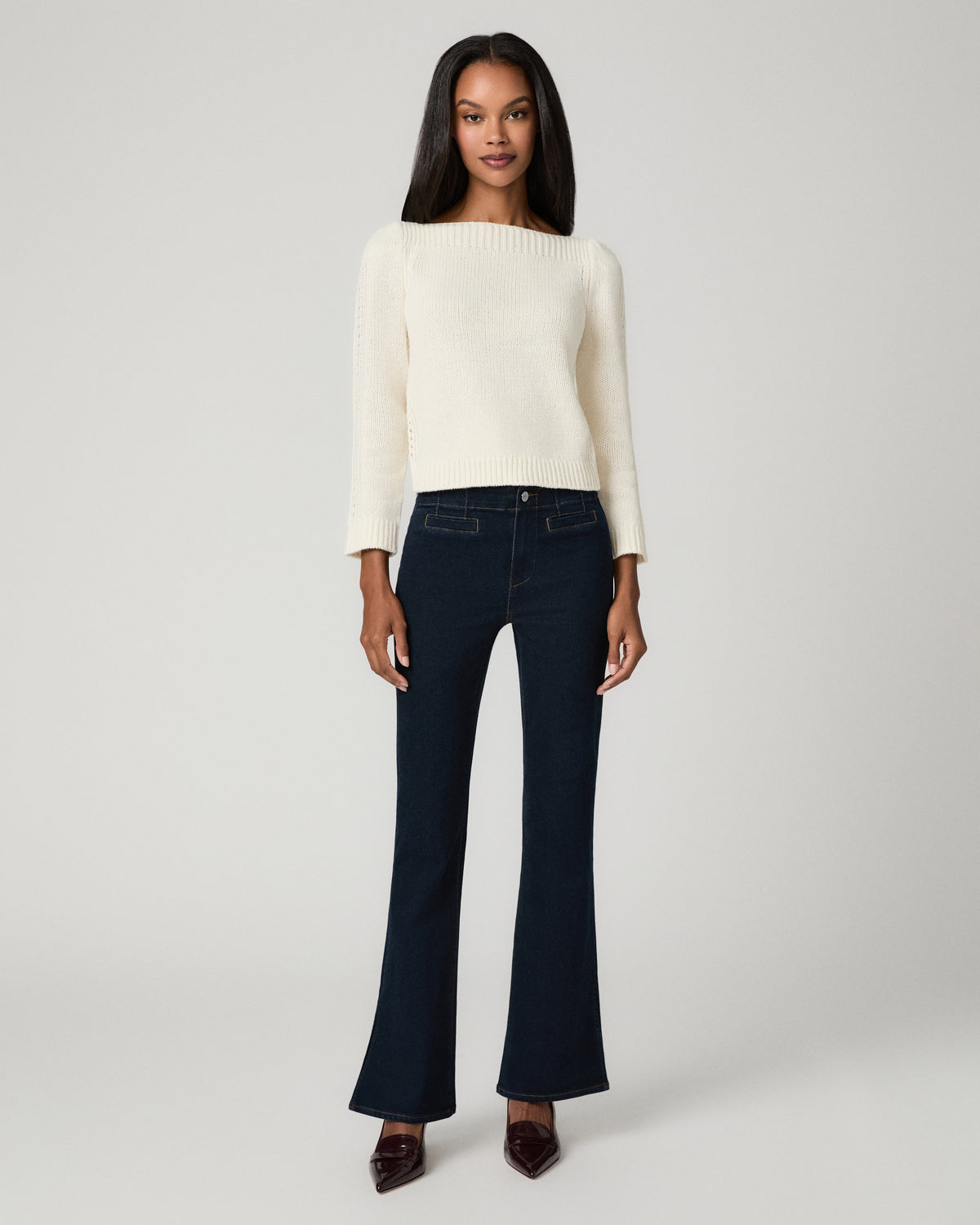 High Rise Laurel Canyon 32 Inch Bootcut Jean - Romantica 23