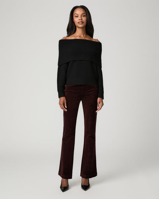 High Rise Laurel Canyon 32 Inch Bootcut Jean - Burgundy 23