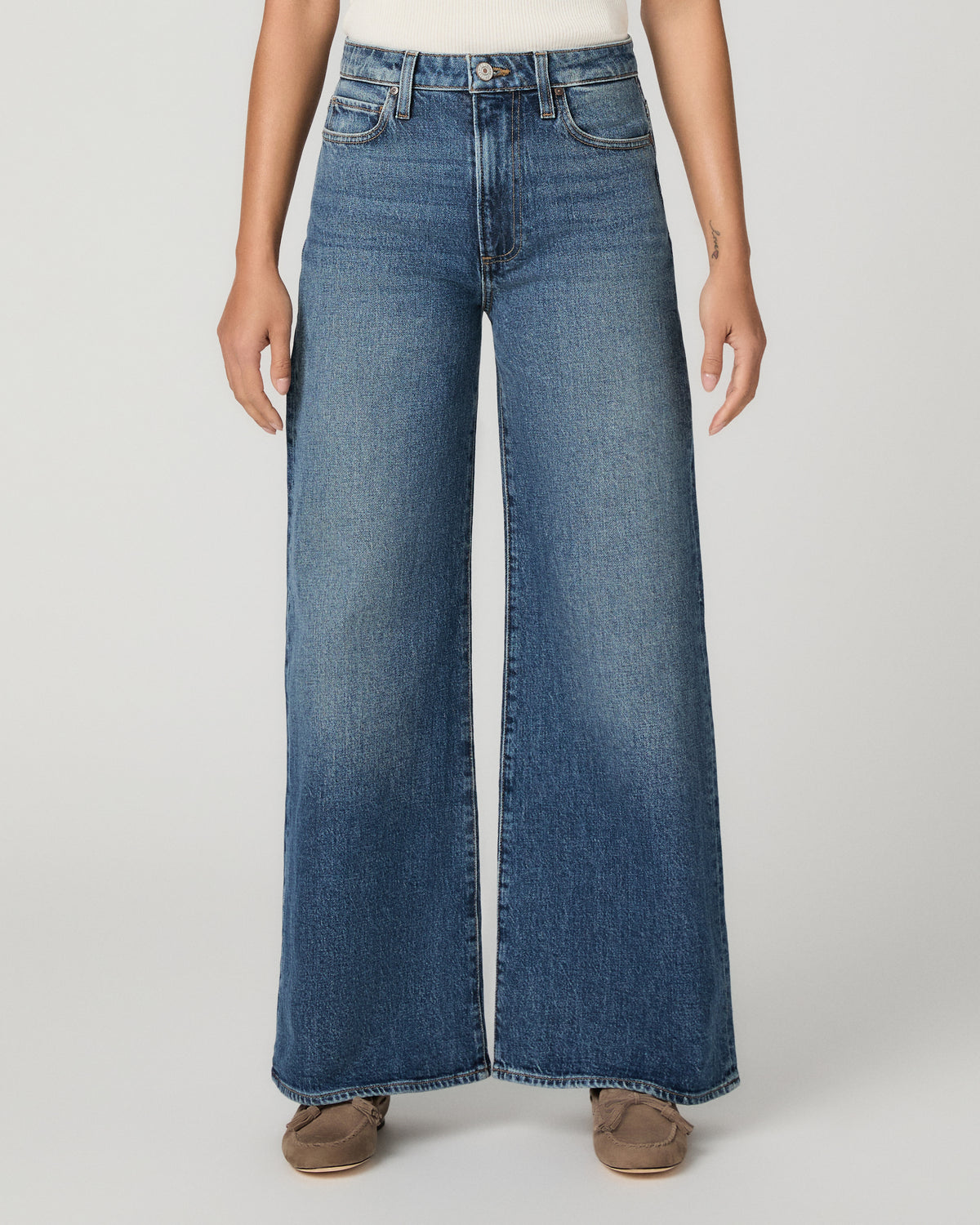 Frances Petite Wide Leg Jean - Serata