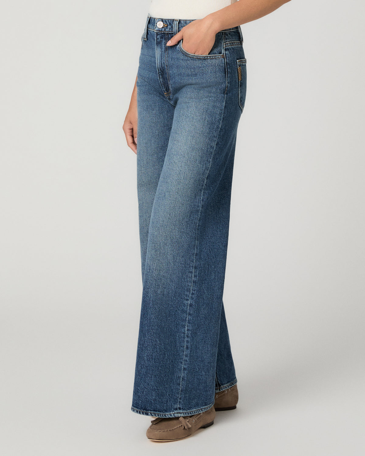 Frances Petite Wide Leg Jean - Serata