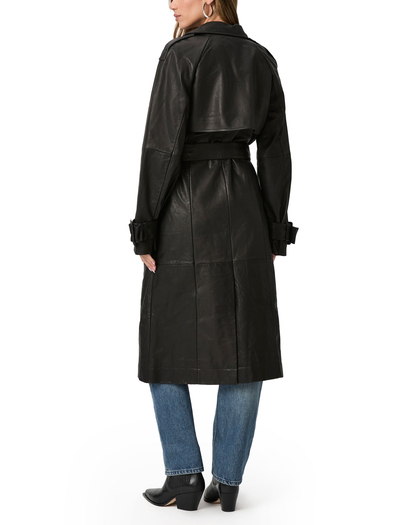 Hanni Coat - Black Leather