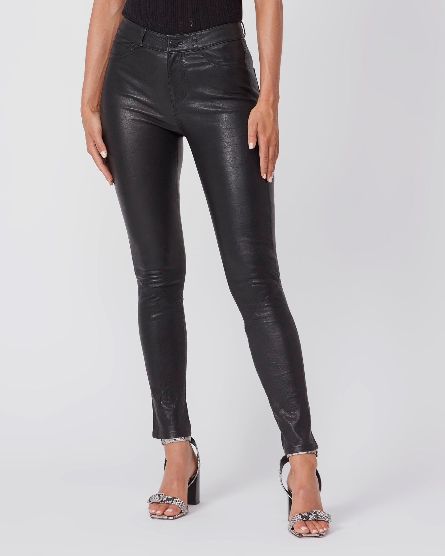 Hoxton Ultra Skinny Pant - Black Leather