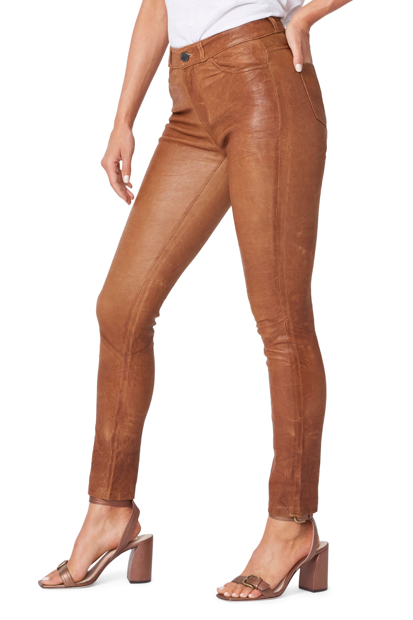 Hoxton Ultra Skinny Pant - Dark Argan Leather