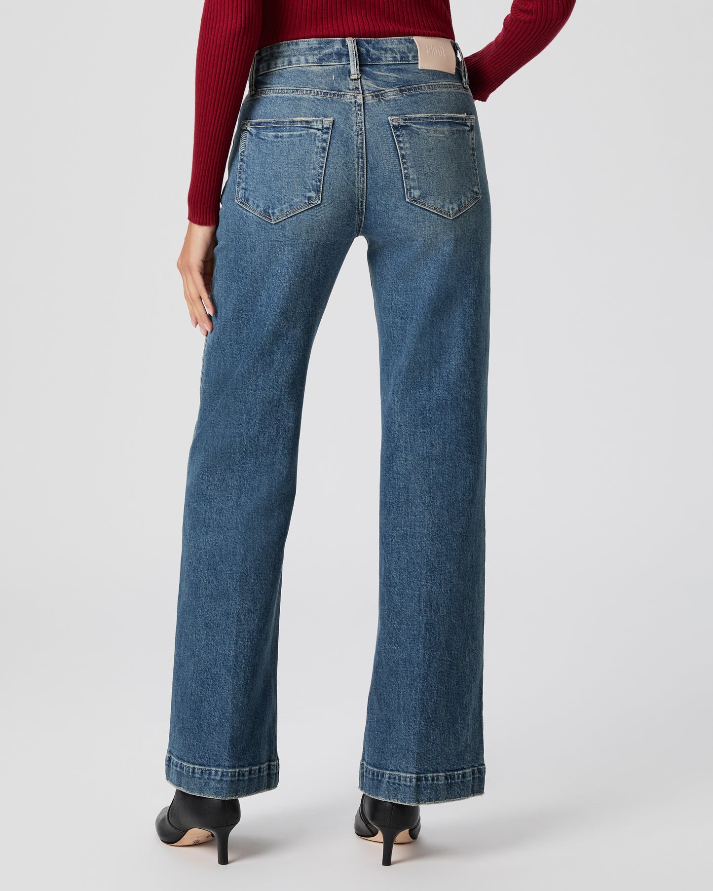 Leenah 32 Inch Wide Leg Jean - Stones 23