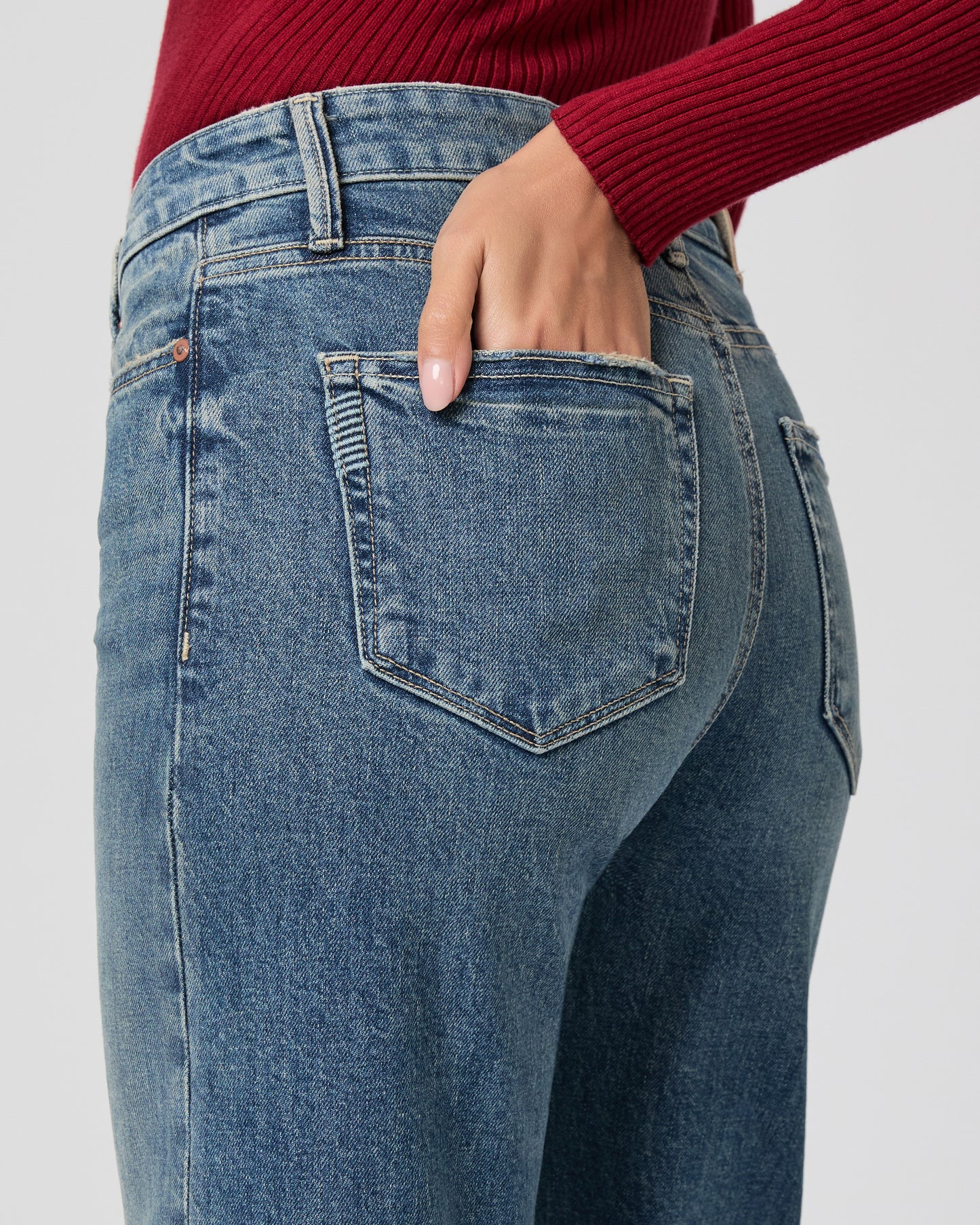 Leenah 32 Inch Wide Leg Jean - Stones 23