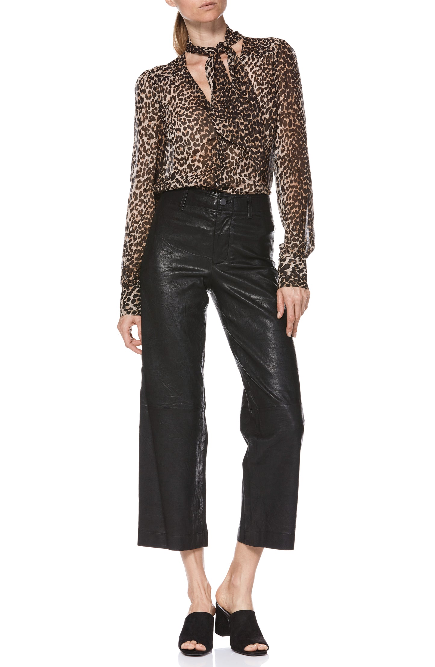 Nellie Culotte - Black Leather