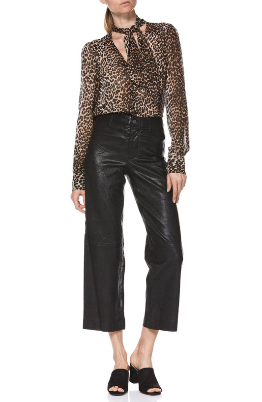 Nellie Culotte - Black Leather