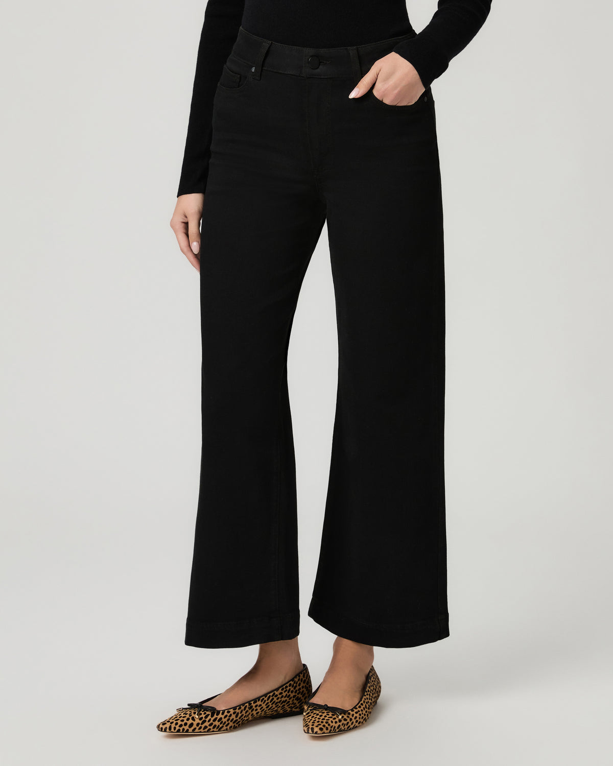Anessa Wide Leg Jean - Black Shadow 23