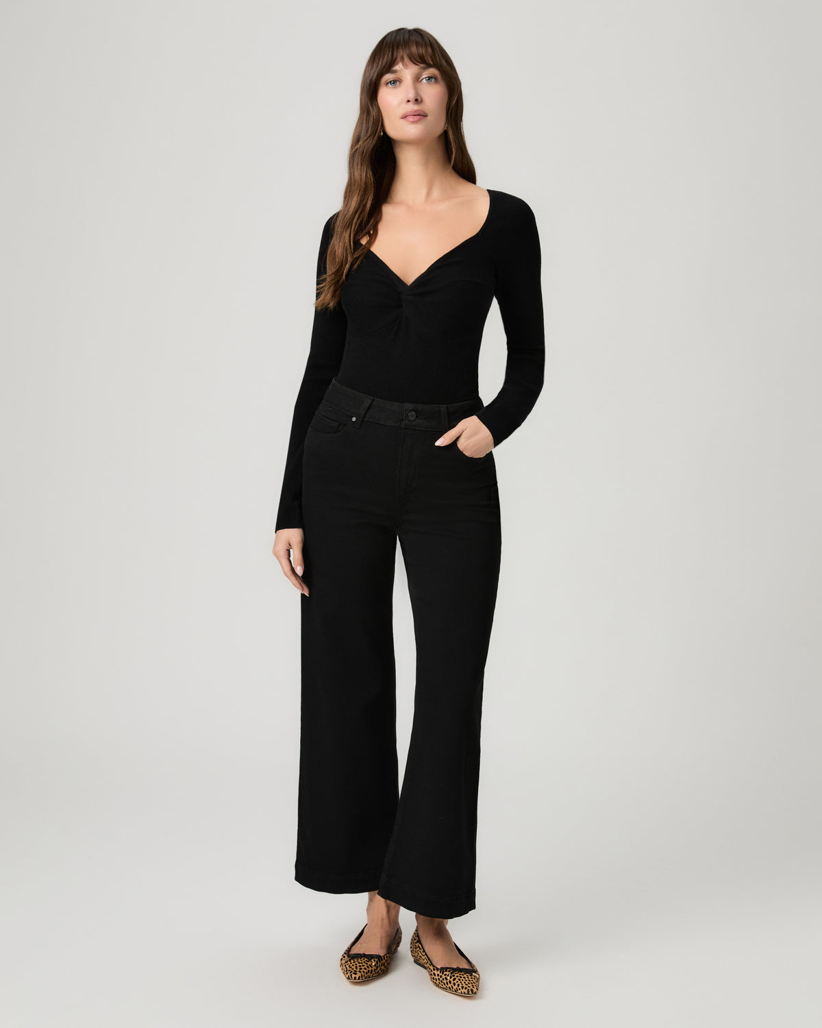 Anessa Wide Leg Jean - Black Shadow 23
