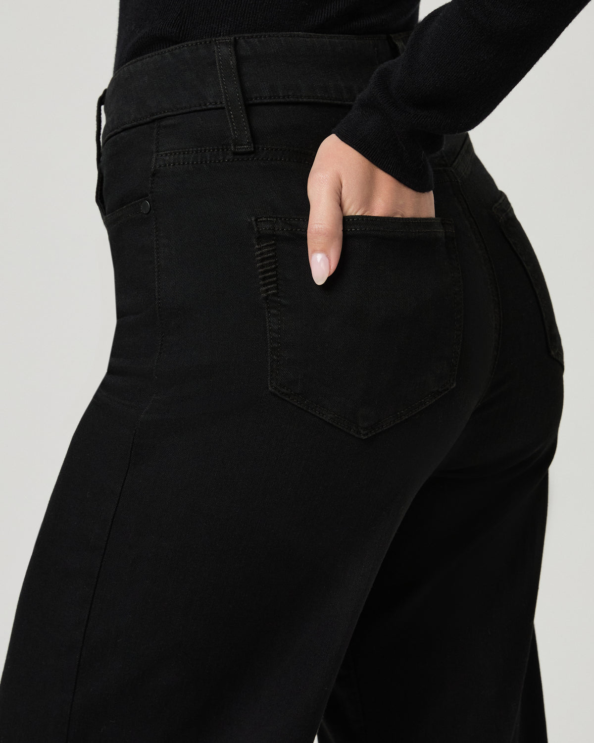 Anessa Wide Leg Jean - Black Shadow 23