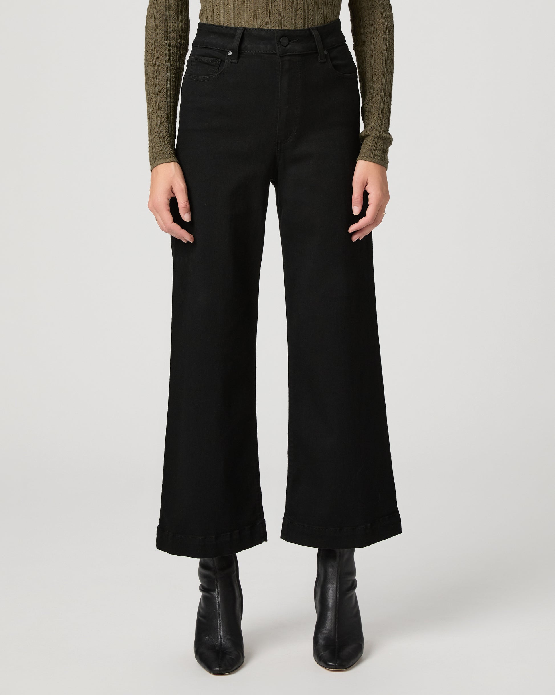 Anessa Wide Leg Jean - Black Shadow 23