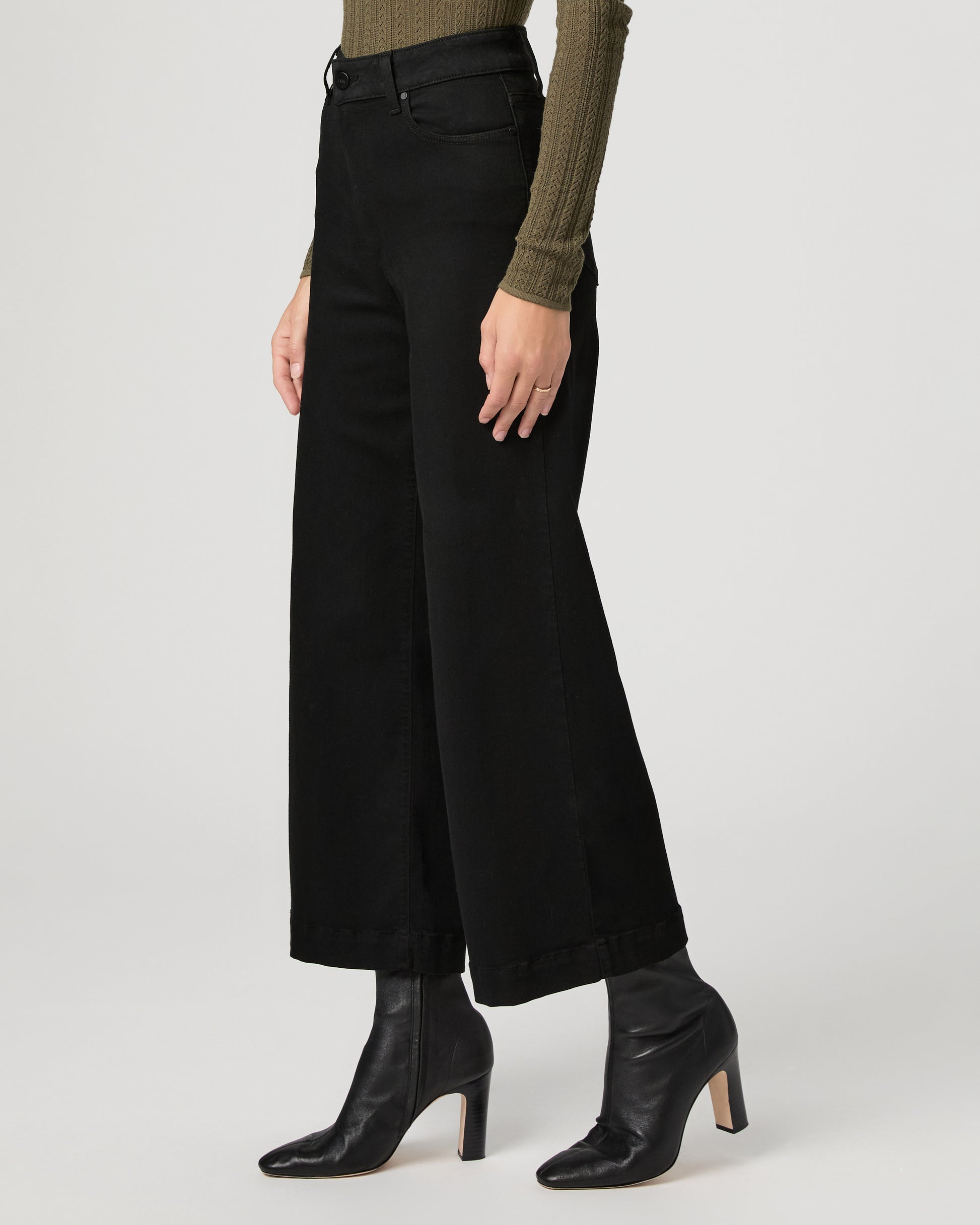 Anessa Wide Leg Jean - Black Shadow 23